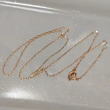 K10PG 목걸이 체인 40cm 핑크 골드