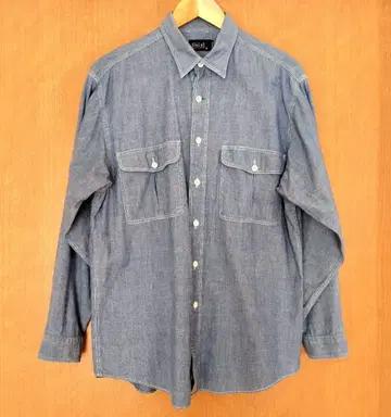 IXI:Z 이크시즈 샴브레이 셔츠 긴팔 셔츠 M 사이즈 코튼