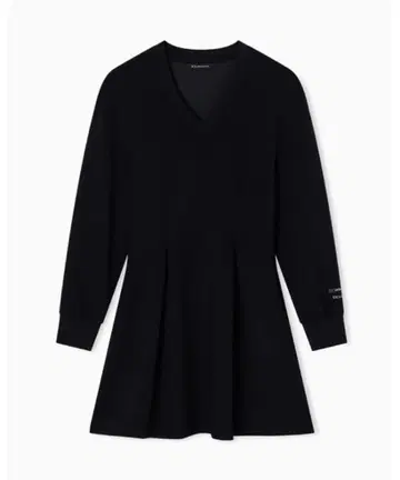 A|X 아르마니 익스체인지 스트레치 스쿠버 롱 슬리브 드레스