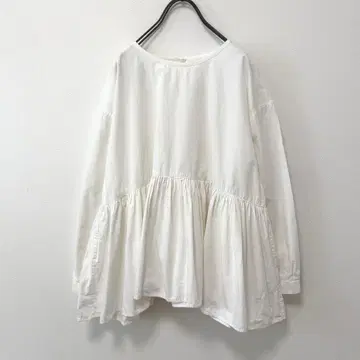 maison de soil 코튼 개더 블라우스