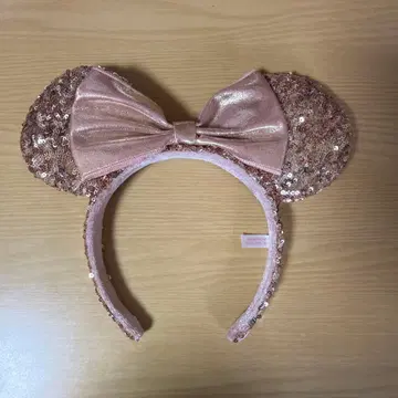 미키마우스 귀달린 머리띠 로즈 골드