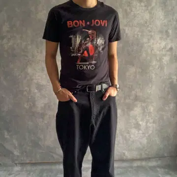 BON JOVI 2018 도쿄돔 라이브 티셔츠 GILDAN 밴드T