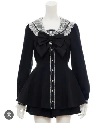 Secret Honey 셋업 레이스 블랙