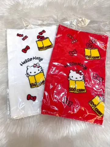 헬로키티 타월 2개 세트 헬로키티전