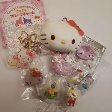 헬로키티 메지루시 액세서리 나카요시 드롭 참 베리에짱