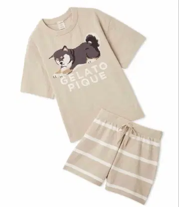 GELATO PIQUE 젤라피케 시바견 자카드 풀오버 & 숏팬츠