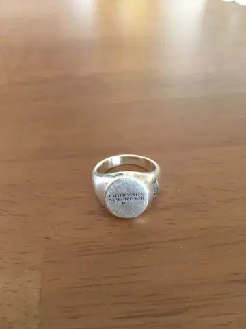 AVX 스탬프 핑키링 AVIREX 실버 링