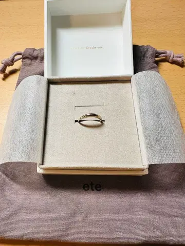 ete 크레센트 문 반지 13호 핑크 골드 online 한정판