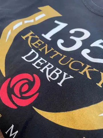 09년 켄터키 더비 기념 T셔츠 The Game 바디 XL 블랙