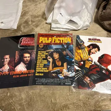 영화 포스터: Fight Club, Pulp Fiction