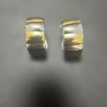 실버 골드 후프 귀찌