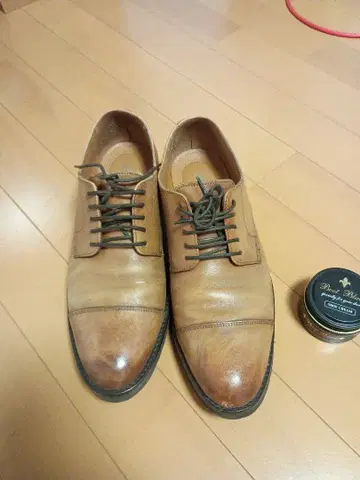 수트 컴퍼니 브라운 가죽 비즈니스 드레스 슈즈 가죽 신발