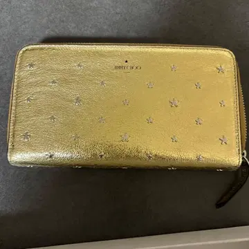 지미추 골드 장지갑 별 모양 스터드