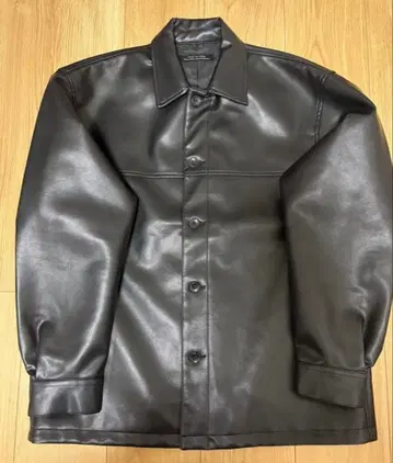 나노 유니버스 가죽 자켓 카 코트