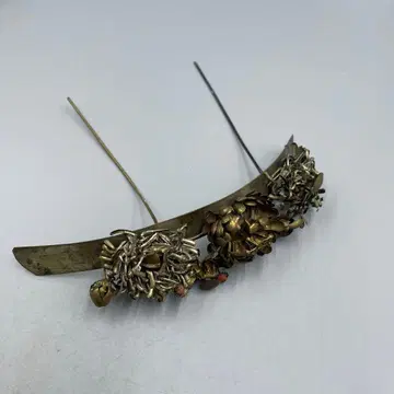 30 빈티지 하자품 금속제 꽃 장식 머리 장식 일본 정통의상 소품