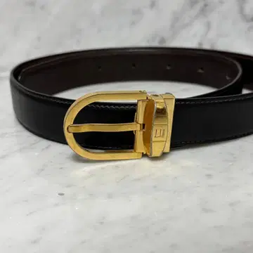 dunhill 던힐 벨트 천연 가죽 블랙 골드 심플 무지