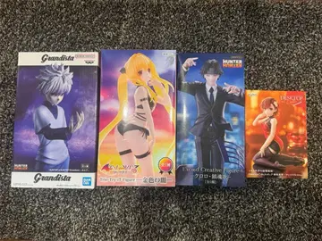 피규어 세트 4체 키루아 골드 컬러 어둠 클로로 어느