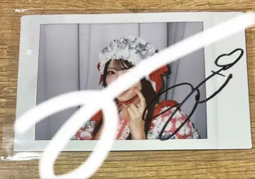 SWEETSTEADY 시라이시 마유미 크리스마스 온특 사인 폴라로이드