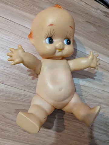 [ 쇼와 레트로 ] 큐피 인형 소프트 비닐 빈티지 각인 있음 당시 물품