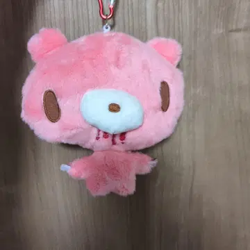 핑크색 곰 모양 키링 글루미