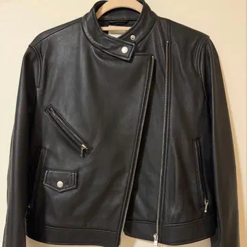 La TOTALITE 가죽 자켓 라이더 블랙