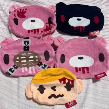 그루미 가챠가챠 복슬복슬 페이스 파우치 컴플리트