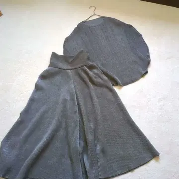 스페치오 샤틀 플리츠 셋업 와이드 팬츠