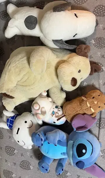 스누피 스티치 봉제 인형 6체 세트