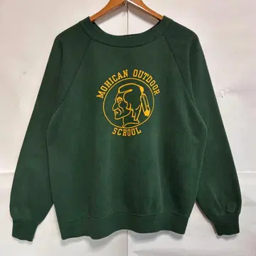 60~70s VELVA SHEEN 빈티지 래글런 칼리지 맨투맨