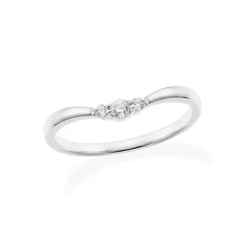 쥬얼리 츠츠미 10금 화이트 골드 반지