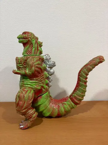 산갓츠본포 신 고질라 소프트 비닐 옐로우 그린 사루지루시 oneup 괴수