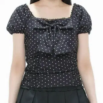 bubbles 패턴 리본 도트 상의