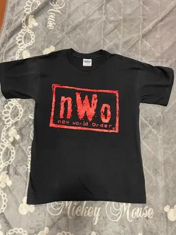 90s 프로레슬링 nwo 티셔츠 블랙 x 빨간색