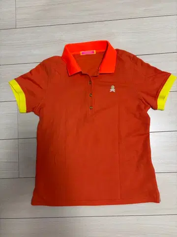 MARK & LONA 오렌지 피케 셔츠 반팔 40