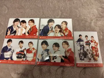 노기자카46 이오키 마오 스가와라 사츠키 오쿠다 이로하 성인식 5종 컴프