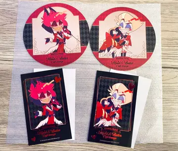 알래스터 루시퍼 해즈빈 호텔 코스터 카드 애니메이트 카페