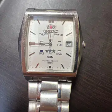 ORIENT 자동 와인딩 손목시계 50m 방수 (가동품)