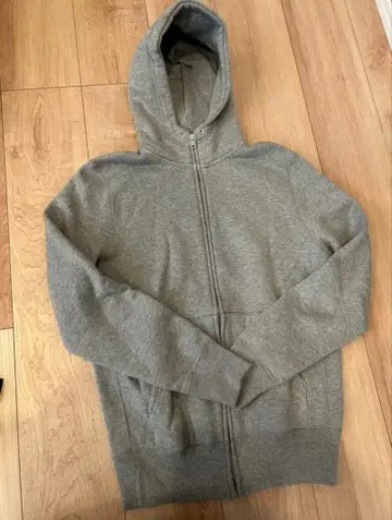HYKE 그레이 지퍼 후드티 사이즈 2 두꺼운 원단 새상품급