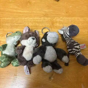 NICI 동물 키링 4개 세트