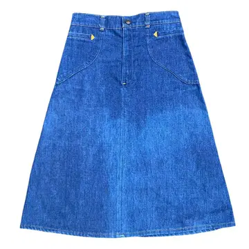 80's 리바이스 웨스턴풍 데님 스커트 42TALON 오렌지 탭