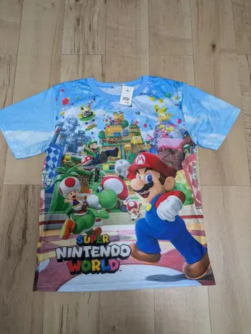 슈퍼 마리오 T셔츠 M 사이즈