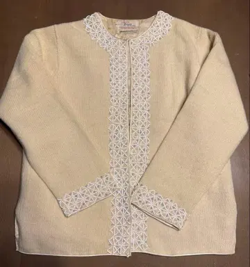 IMAGININ & co. 비즈 자수 가디건 긴팔 빈티지