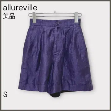 [ 알아바일 ] 린넨샴브레이 숏팬츠/새상품급/깔끔함/고급/퍼플