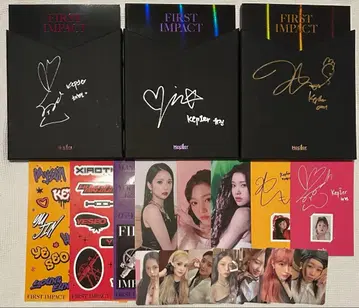 kep1er FIRST IMPACT 직필 사인 3장 세트