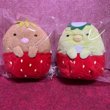 스미코구라시 딸기 봉제 인형