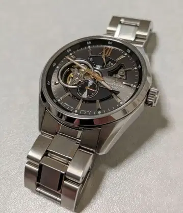 ORIENT STAR 손목시계 자동 와인딩 모던 스켈레톤 브라운