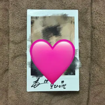 AMPERS&ONE 브라이언 BRIAN 친필 사인 폴라로이드