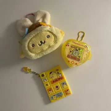 폼폼푸딩 푸린 군 봉제 인형 키링 세트