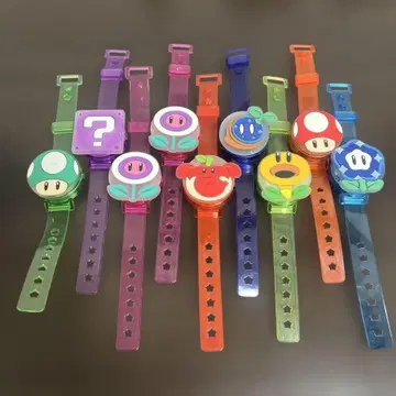 마리오 빛나는 가챠가챠 8종류 9개 묶음 판매