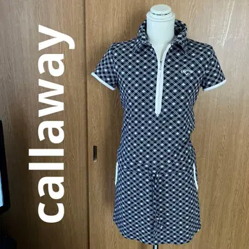 [callaway] 체크 무늬 폴로 원피스